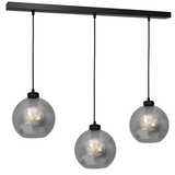 Milagro lampa wisząca Sofia Smoked 3xE27 czarna MLP65800