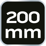 Klucz nastawny z zapadką 200 mm