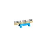 TBB 12x10 Listwa zaciskowa nieosłonięta plastikowy klips na szynę TH-35 niebieska 12x10mm2 103856 NOARK