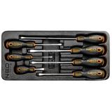 Wkrętaki płaskie, zestaw 7 szt., wkładka