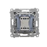 Simon 55 Przycisk zwierny /światło/ szybkozłączka Grafitowy mat