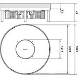 tehalit.VE-EE Pokrywa tubus IP54 20kN EKSR12 fi306 15mm stal nierdzewna