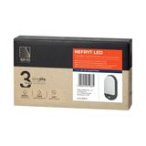 NEFRYT LED 10W, oprawa ogrodowa z czujnikiem ruchu, 800lm, IP54, 4000K, szara AD-OP-6110GLPMR4 ORNO
