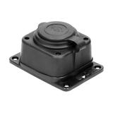 Rozgałęźnik bryzgoszczelny i odporny na uderzenia, IP44, 1 gniazdo 2P+Z, 16A, 230V AC, gumowy, uniep OR-AE-13164 ORNO