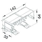 tehalit.WA Zestaw montażowy do mini-switch do mont. w C-profil PA bezhalogenowy G2737 HAGER