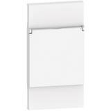 LIVING NOW - PLAKIETKA GNIAZDA 2P+Z SCHUKO Z KLAPKĄ - 2 MODUŁY - BIEL, Bticino