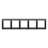 Simon 54 Premium Ramka 5-krotna PREMIUM IP20 / IP44 czarny DR5/49 KONTAKT