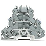 TOPJOBS złączka 3-piętrowa 2,5 mm2 ekran/N/L szara