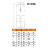 Spodnie robocze 5-kieszeniowe DENIM, czarne, rozmiar XXXL