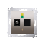 Simon 54 Gniazdo ekwipotencjalne pojedyncze złoty mat