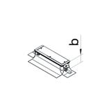 tehalit.BK Końcówka kanału boczna folia ochronna BKFD 600x(145-190)mm stal BKFDE600145 HAGER