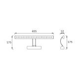 Oprawa dekoracyjna SMD LED HL6641L CHROME 4200K