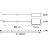 Pasek LED z głośnikiem GOOGLE NEST CH DACH ID FLEX BT KIT