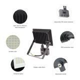 NOCTIS LUX 3 NAŚWIETLACZ 20W NW 230V IP44 120x170x53mm CZARNY czujnik ruchu PIR