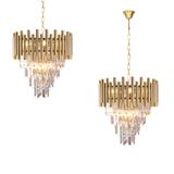 lampa wisząca Madison 9xE14 złota ML5992 Milagro