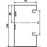 GS-A70130RW, Kanał podparapetowy asymetryczny