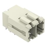 MCS-MAXI gniazdo 2-bieg. jasnoszare raster 7,62 mm