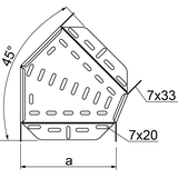 KKMJ200H60 Kolanko 45° 1,0 mm