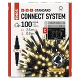 Lampki choinkowe łączone Standard sople 100LED 2,5m ciepła biel IP44 timer D1CW01 EMOS