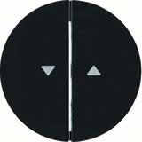 BERKER R.1/R.3 Klawisze z nadrukowanym symbolem strzałka do łącznika 2-klawiszowego czarny połysk 16