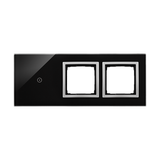 Simon 54 Touch Panel dotykowy S54 Touch 3 moduły 1 pole dotykowe + 2 otwory na osprzęty S54 księżycowa lawa DSTR3100/74 KONTAKT