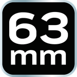 Szpachla malarska 63 mm, stal nierdzewna, dwukomponentowy uchwyt