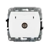 TREND Mechanizm gniazda antenowego pojedynczego TV biały