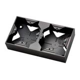 ARIA Puszka instalacyjna podwójna - kolor czarny metalik