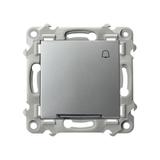 SZAFIR Łącznik zwierny  dzwonek  z podświetleniem niebieskim - kolor srebro