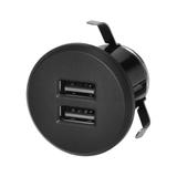 Ładowarka 2xUSB (typ A 3,4A) wpuszczana w blat czarna OR-GM-9019/B ORNO