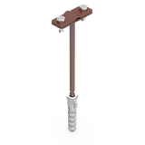 LA 8017 UCHWYT Z KOŁKIEM F-12 L-160 12.3 LA 8017