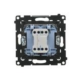 Simon 55 Przycisk zwierny /światło/ szybkozłączka Grafitowy mat