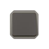 NOWE PLEXO - PRZYCISK PRZEŁĄCZNY NO/NC MECHANIZM 10 A - 250 V~ ANTRACYT