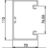 GK-70110CW, Kanał podparapetowy 70X110 B.