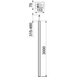 ISS70110, KOLUMNA ZASILAJĄCA 70X110X3000