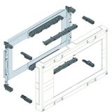 universN Podzespół rozstaw 60mm 3-pol. 4xNH00 listw. 300x500mm odpływ lewo/prawo