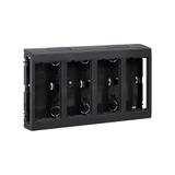 Simon Connect Obudowa natynkowa 4-modułowa 8x K45 szary grafit SBC450/14 KONTAKT