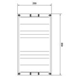 univers N Blok dla zacisków szeregowych poziomych 450x250mm UD31A1 HAGER