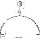 Wspornik dachowy na gąsiory, 120-240 mm, stal nierdzewna NIRO