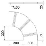 SLB 90 42 300ALU Łuk 90°