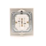 Simon 54 Gniazdo podwójne Schuko p/t z przesłonami wersja skandynawska 16A szybkozłączka biały