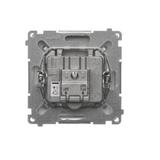 Simon Basic Gniazdo antenowe satelitarne podwójne końcowe SAT-SAT-RTV 2xwejście: SAT: 5–2400 MHz RTV