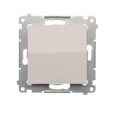 Simon 54 Przycisk pojedynczy rozwierny bez piktogramu 10A szybkozłączka biały