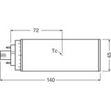 Lampa DULUX T E LED FR 26 ECG, AC mains 10W 840 GX24q-3