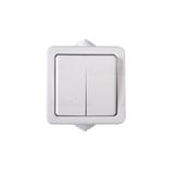 TEKNO Łącznik świecznikowy 250V biały IP54 33495 KANLUX