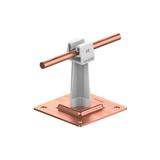 AN-11P/CU/S-N Uchwyt na płytce stal.H=7cm Z-zatrz. /CU/ szary