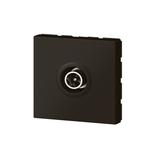 Mosaic - Gniazdo Tv O 9,52 Mm Męskie 2400 Mhz - 2 Modułowe - Antracyt 079182L LEGRAND