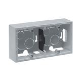 Suno Podwójna Puszka Natynkowa Aluminium 721395 LEGRAND