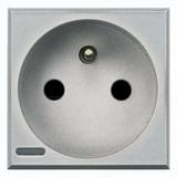 AXOLUTE - GNIAZDO 2P+Z 16A ALUMINIUM, Bticino