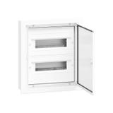 Rozdzielnica hermetyczna podtynkowa 2x12 drzwi aluminiowe IP54 DARP 24S Quiteline 9.212 OPATÓWEK